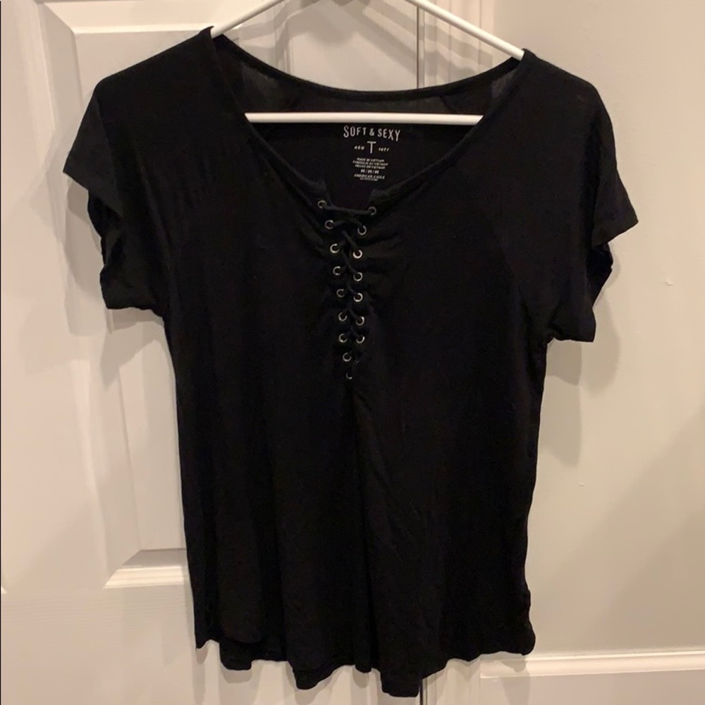 Black Cross Soft Tee